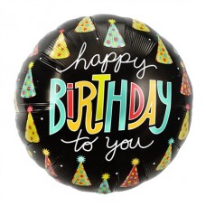 Folieballon Happy Birthday to you  (zonder helium)